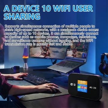 MF967P-E 4G LTE bærbar WiFi 6-router / mobilt hotspot 300 Mbps