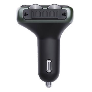 MT04 bil Bluetooth-adapter FM-sender HiFi musik MP3-afspiller Type-C + USB biloplader