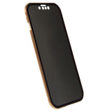 iPhone 15 Magnetisk Cover med Privatlivssikret Hærdet Glas - Guld