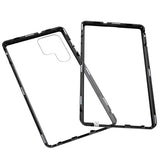 Samsung Galaxy S22 Ultra 5G Magnetisk Cover med Hærdet Glas - Sort