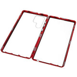 Samsung Galaxy S22 Ultra 5G Magnetisk Cover med Hærdet Glas - Rød