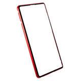 Samsung Galaxy S22 Ultra 5G Magnetisk Cover med Hærdet Glas - Rød