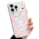iPhone 17 Pro Max magnetisk cover med indlejrede rhinsten - Kanin