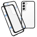 Samsung Galaxy S22 5G Magnetisk Cover med Hærdet Glas - Sort