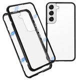 Samsung Galaxy S22 5G Magnetisk Cover med Hærdet Glas - Sort