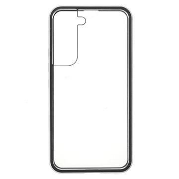 Samsung Galaxy S22 5G Magnetisk Cover med Hærdet Glas - Sølv