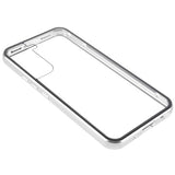 Samsung Galaxy S22 5G Magnetisk Cover med Hærdet Glas - Sølv