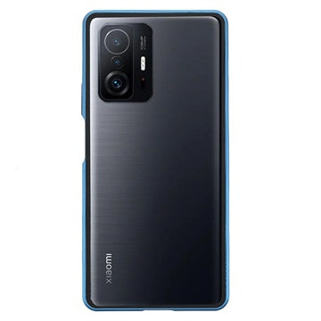 Xiaomi 11T/11T Pro Magnetisk Cover med Hærdet Glas - Blå