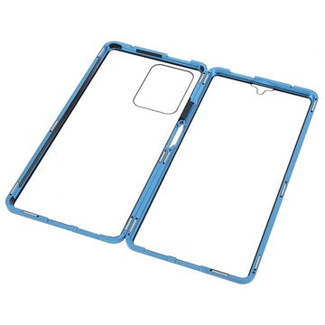 Xiaomi 11T/11T Pro Magnetisk Cover med Hærdet Glas - Blå