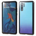 Huawei P30 Pro Magnetisk Cover med Hærdet Glas - Sort