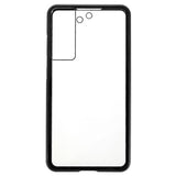 Samsung Galaxy S21 FE 5G Magnetisk Cover med Hærdet Glas - Sort