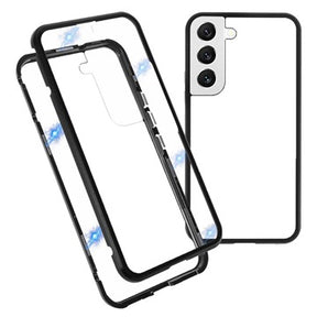 Samsung Galaxy S22+ 5G Magnetisk Cover med Hærdet Glas - Sort