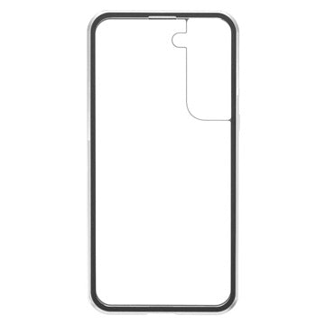 Samsung Galaxy S22+ 5G Magnetisk Cover med Hærdet Glas - Sølv