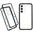 Samsung Galaxy S23 5G Magnetisk Cover med Hærdet Glas - Sort