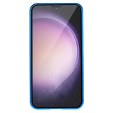 Samsung Galaxy S23 5G Magnetisk Cover med Hærdet Glas - Blå