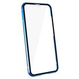 Samsung Galaxy S23 5G Magnetisk Cover med Hærdet Glas - Blå