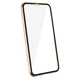 Samsung Galaxy S23 5G Magnetisk Cover med Hærdet Glas - Guld