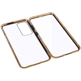 Samsung Galaxy S23 5G Magnetisk Cover med Hærdet Glas - Guld