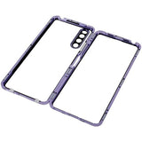 Sony Xperia 10 IV Magnetisk Cover med Hærdet Glas - Lilla