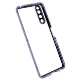 Sony Xperia 10 IV Magnetisk Cover med Hærdet Glas - Lilla