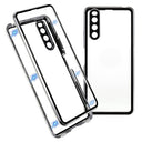 Sony Xperia 10 IV Magnetisk Cover med Hærdet Glas - Sølv