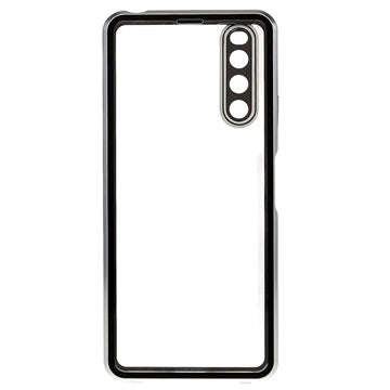 Sony Xperia 10 IV Magnetisk Cover med Hærdet Glas - Sølv