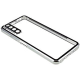 Sony Xperia 10 IV Magnetisk Cover med Hærdet Glas - Sølv