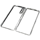 Sony Xperia 10 IV Magnetisk Cover med Hærdet Glas - Sølv