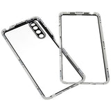 Sony Xperia 10 IV Magnetisk Cover med Hærdet Glas - Sølv