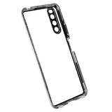 Sony Xperia 10 IV Magnetisk Cover med Hærdet Glas - Sølv