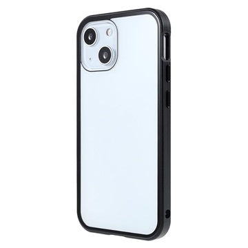 iPhone 13 Magnetisk Cover med Hærdet Glas - Sort