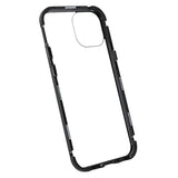 iPhone 13 Magnetisk Cover med Hærdet Glas - Sort