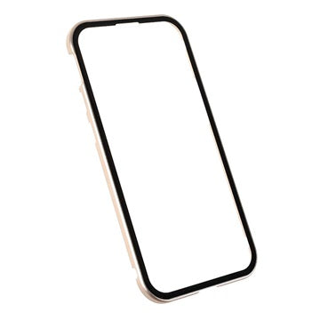 iPhone 13 Magnetisk Cover med Hærdet Glas - Guld