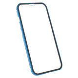 iPhone 13 Pro Magnetisk Cover med Hærdet Glas - Blå