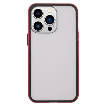 iPhone 13 Pro Magnetisk Cover med Hærdet Glas - Rød