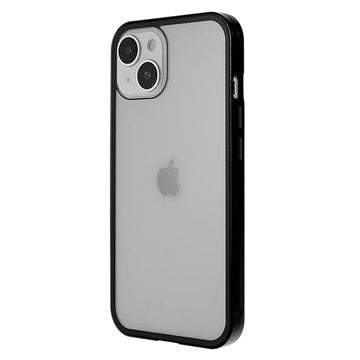iPhone 14 Magnetisk Cover med Hærdet Glas - Sort