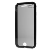 iPhone 7/8/SE (2020)/SE (2022) Magnetisk Cover med Skærmbeskyttelse Hærdet Glas - Sort