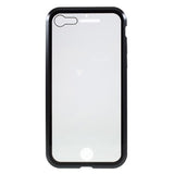 iPhone 7/8/SE (2020)/SE (2022) Magnetisk Cover med Skærmbeskyttelse Hærdet Glas - Sort