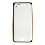 iPhone 7/8/SE (2020)/SE (2022) Magnetisk Cover med Skærmbeskyttelse Hærdet Glas - Guld
