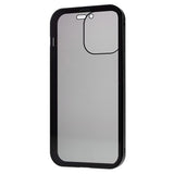 iPhone 16 Pro Magnetisk Cover med Hærdet Glas - Privatliv - Sort