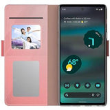 Makeupspejl Google Pixel 6a Flip Cover - Rødguld