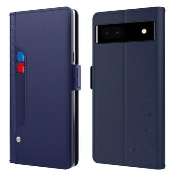 Makeupspejl Google Pixel 6a Flip Cover - Blå