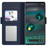 Makeupspejl Google Pixel 6a Flip Cover - Blå