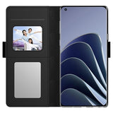 Makeup Spejl OnePlus 10 Pro Flip Cover - Sort
