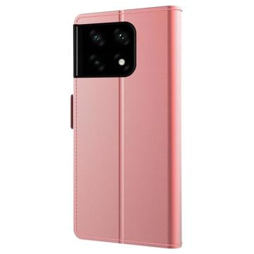 Makeup Spejl OnePlus 10 Pro Flip Cover - Rødguld