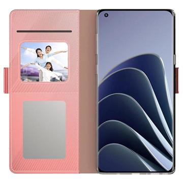 Makeup Spejl OnePlus 10 Pro Flip Cover - Rødguld