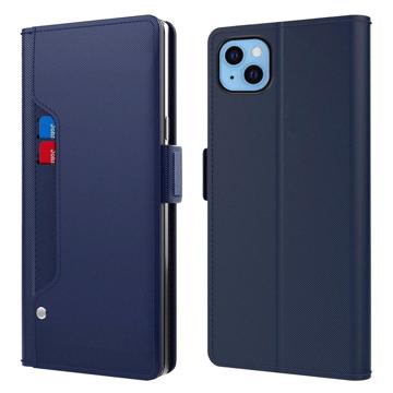 Makeupspejl iPhone 13 Flip Cover - Blå