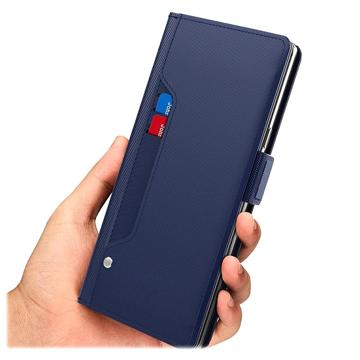 Makeupspejl iPhone 13 Flip Cover - Blå