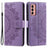 Samsung Galaxy A14/A14 5G Mandala Series Etui med Pung - Lilla