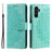 Samsung Galaxy A34 5G Mandala Series Etui med Pung - Grøn